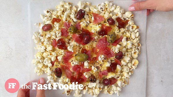 Charcuterie popcorn, a fun, cheesy twist on snack time