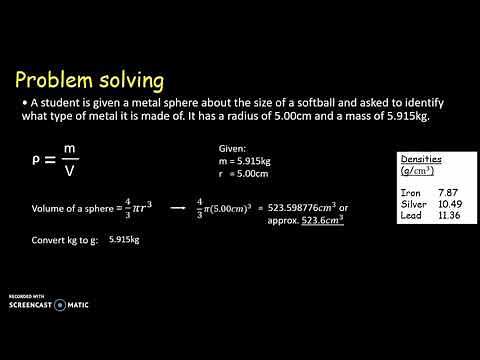 Thermodynamics - Density and Specific Weight