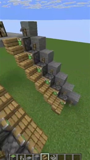 Minecraft automatic stairs easy #minecraft #майнкрафт