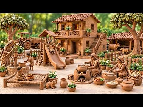 DIY Miniature Clay House & Slider | Handmade Miniature House