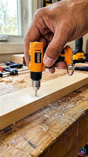 World's Smallest DeWalt Drill in Action! 😱 Woodworking Magic