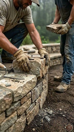🔥 Watch this empty backyard transform into a stunning luxury fireplace space in seconds.