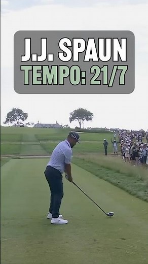 Is J.J. Spaun (2025 U.S. Open winner) Tour Tempo?🤔 #golf
