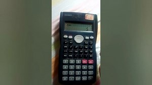 The fx 82 ms calculator