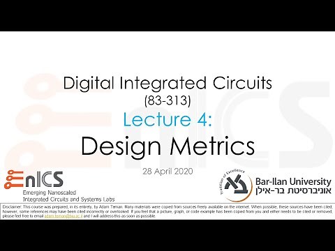 VLSI - Lecture 4: Design Metrics