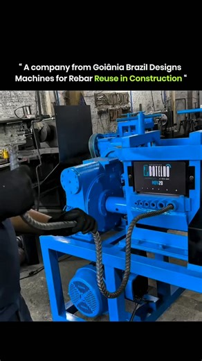 sci || teach || physics || on Instagram: "The rebar recycler machine processes used rebar from construction sites, poles, and old structures. The recycled material lowers costs and reduces waste in the construction industry. Rebar treated by the machine can be applied in water tank towers, equipment towers, trusses, railings, columns, and posts with proper verification. This approach replaces the need for new steel or scrap metal, while maintaining strength and reliability. The result is afforda