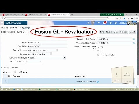 Oracle Fusion | GL Revaluation | CA SUHAS VAZE | OracleErpGuide.com