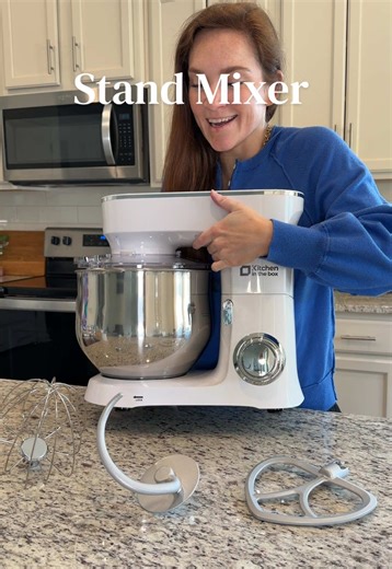 My favorite way to level up baking without making it harder. 🤍 This stand mixer handles thick cookie dough, fluffy frosting, and homemade bread like it’s nothing. Smooth, powerful, and makes everything come together so much faster. If you love baking but want it to feel easier (and a little more fun), this is it. @Kitchen in the Box US #standmixer #kitchenappliance #kitchengadgets #baking #cookingathome