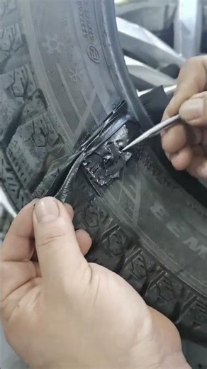 Tire Sidewall Patch & Rubber Refill. #automobile