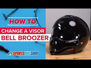 How to change a visor: Bell Broozer motorcycle helmet