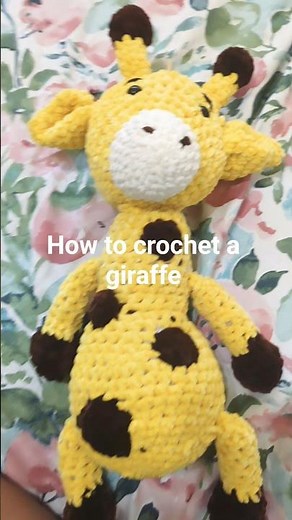 how to crochet a giraffe
