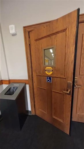 Entering through the left side Nabco Automatic Doors at Jardine Hall at WSU in Wichita, KS