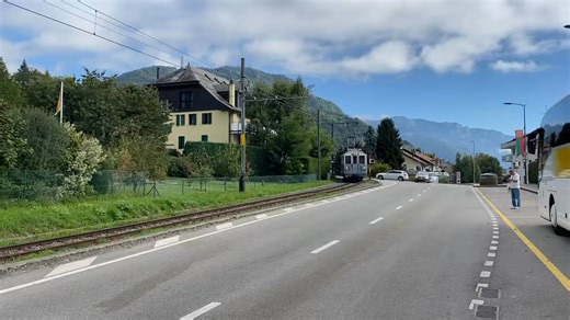 … Bahnhofseinfahrt in Blonay … | Modellbahn Kramm
