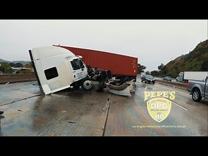 Insane jackknife on the freeway