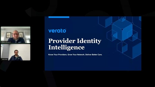 Verato Customer Webinar Series - Extend Your Verato Investment with Provider Identity Intelligence