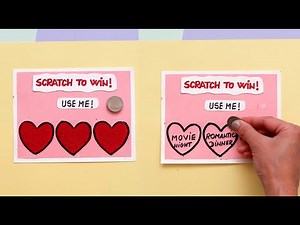 Surprise Scratch to Win Card | Scratch To Reveal Gift | DIY Scratch Off Love Card