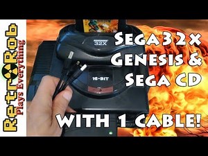 Connect your Sega 32x, Genesis and Sega CD with ONE CABLE