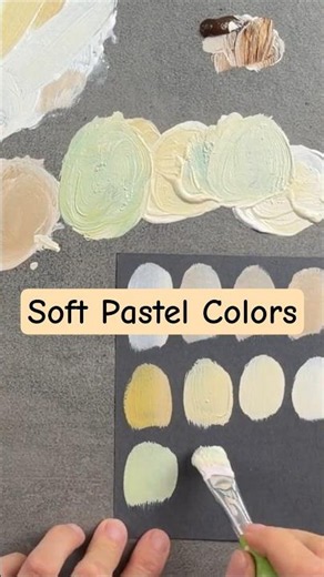 Soft Pastel Colors Mixed with Acrylic Paint