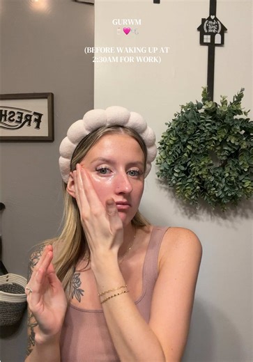 goodnight besties🩷🫧🥹 it’s going to be a long week for this mama picking up an extra day this week at work! would you guys like to see any work content (obviously limited) on what I can vlog! #gurwm #nighttimevlog #momcontentcreator @CeraVe @elfcosmetics @Amazon Influencer Program