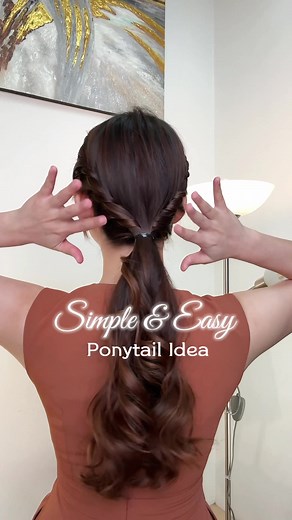 Simple and Easy Ponytail Hairstyle Tutorial