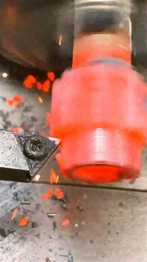 Hot Iron Thread Cutting Process 👍 Traditional Blacksmith Technique 👍 #craft #handmade #skills