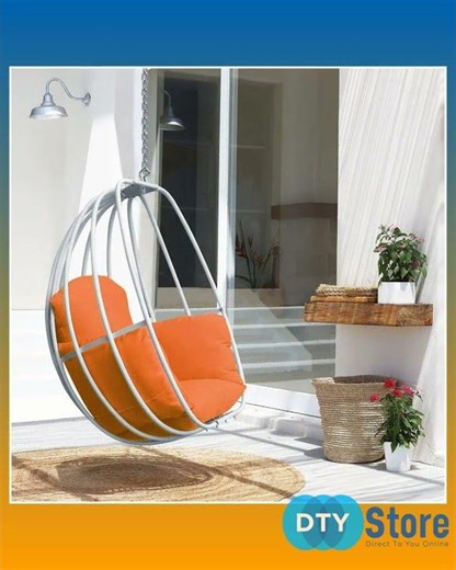 Hanging Egg Chair , Hammock Swing Chair with Hanging Kit,Orange