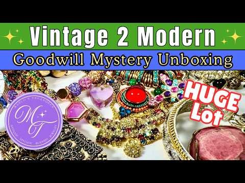 Goodwill Jewelry Grab Bag 😱 Vintage 2 Modern TREASURE HUNT | Part 1
