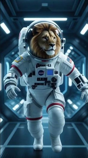 A Lion Floating in Space: Unreal Cinematic Sci-Fi Experience