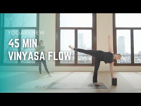45 Minute Vinyasa Yoga Class That Will Get You into Headstand!