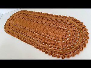 Easy Crochet Table Runner Tutorial - Step by Step - Cleide