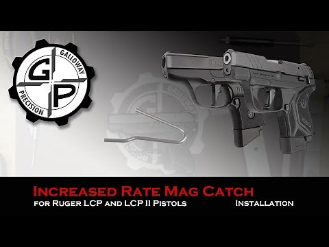Ruger LCP and LCP II Increased Rate Mag Catch Spring Installation from Galloway Precision