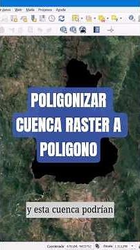 Convertir la cuenca raster a Shapefile vectorizar en Qgis #ingenieriacivil #qgis #gis