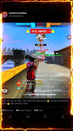 FREE FIRE MOD MENU 🔥 UNLIMITED DIAMOND HACK 🔥 FF OB51 UPDATE MOD MENU APK 2025