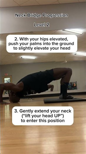 Neck Bridge Progressions: Level 1 & Level 2 #mobility #strength #injuryprevention