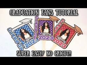 VIRAL GRADUATION FAN TUTORIAL/ SUPER EASY !! NO CRICUT !!