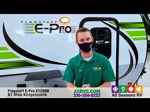 Flagstaff E-Pro E12SRK Lightweight Travel Trailer at All Seasons RV. Streetsboro, Ohio.