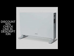 Aigostar EMBER - Low-consumption electric convector heater, 2000-watt electric heater with LED touch