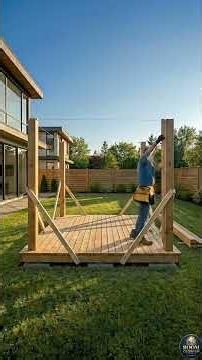 Building a Beautiful Modern Wooden Gazebo in the Backyard
