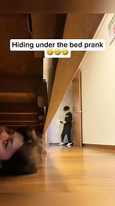 Hiding under the bed prank 🤣🤣🤣 #scared #scarecam #scareprank #prank #virral #trending #fun #funnyvideo #fyp #foryoupage #jumpscare #couple #viralvideo #scare #challenge #family | Aggy Thegift