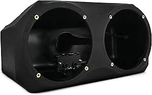 DS18 SLG-20UPFSUB6 Polaris Slingshot Under Dash 2 x 6.5 Subwoofer Enclosure, OEM Fit 2020 - Up - Dual 6.5" Empty Under Dash Subwoofer Enclosure, Easy Installation