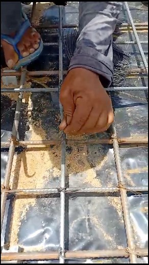 Slab Rod Binding Process #reelsfypシfb #reelsvideoシ #dimensionengineering #engineermizanur | Dimension Engineering & Construction Pvt. Ltd.