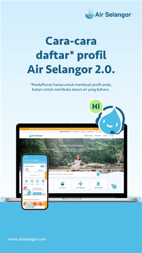 Ikuti cara untuk mendaftar profil di aplikasi Air Selangor 2.0 dan mula mengurus akaun air anda dengan mudah. Bermula 31 Oktober 2025, aplikasi Air Selangor yang lama tidak lagi boleh diakses atau dimuat turun di gedung aplikasi. Untuk pengalaman yang lebih lancar dan dipertingkatkan, mari muat turun dan mula menggunakan aplikasi Air Selangor 2.0 Tersedia di App Store, Google Play dan Huawei AppGallery. Info lanjut, sila layari https://www.airselangor.com/new-air-selangor-app-and-web?lang=ms ---