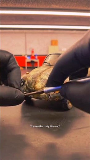 Rusty Volkswagen Beetle Restoration | Satisfying Model Car Transformation