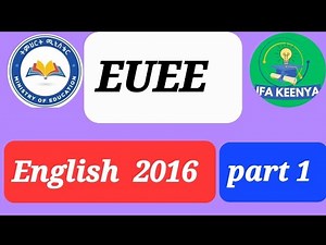 English EUEE 2016 part 1