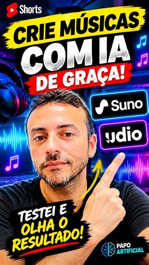 🤯 CRIEI UMA MÚSICA COM IA DE GRAÇA! SUNO vs UDIO 🎵