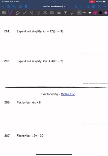 Expanding and Factorising #maths #mathshelp #gcsemaths #foundationmaths #expandingandfactorising
