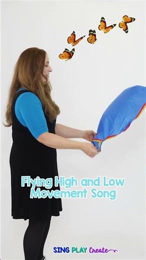 Parachute Fun: Flying High and Low! 🎈🎶 Toddler & Kindergarten Movement