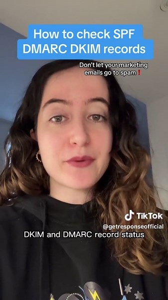 Make sure to check the status of your SPF, DKIM and DMARC records to avoid your emails being sent straight to spam ❗️ #emailmarketing #emaildeliverability #gmail #yahoo #authentication #digitalmarketing #mxtoolbox #getresponse