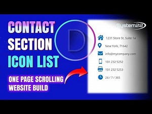 Divi Theme How To Create A CONTACT SECTION Icon Info List 👍👍