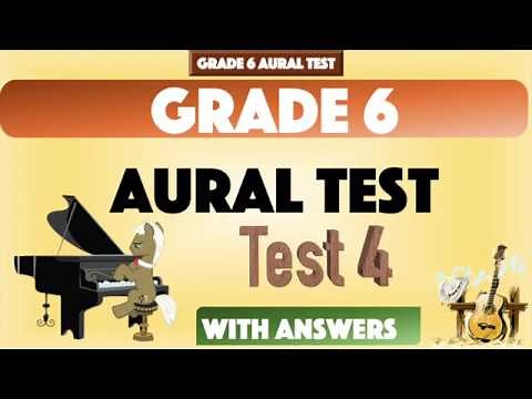 Grade 6 Sample Aural Test 4 with Answer for Music Exams